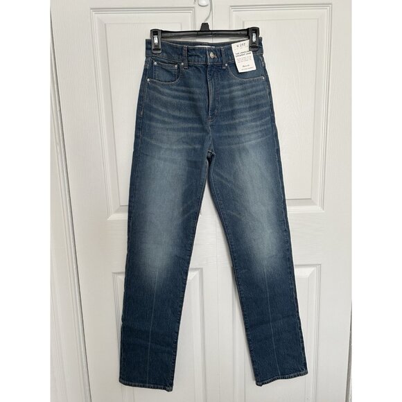 MADEWELL $148 The Longline Straight Jean Atlin Wash Size 25Tall - Picture 12 of 16